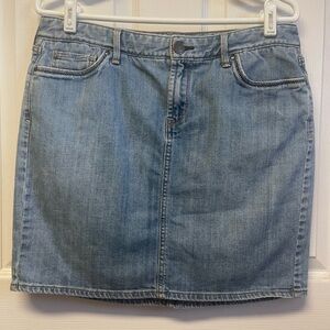 Eddie Bauer Light Blue Denim Mini Skirt